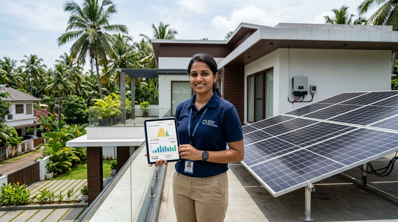 Solar System Sizing & Payback Period in Kerala: Slabs, Peak Sun Hours & 25-Year Compounding Returns